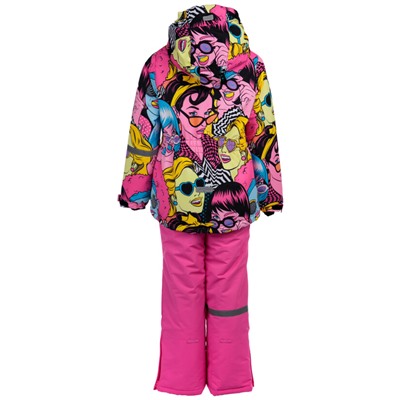 Комплект зимний для девочки: куртка, полукомбинезон