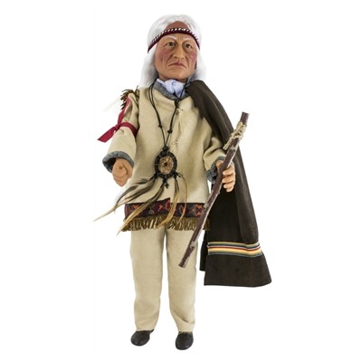 Кукла "Индеец Sitting Bull", 41 см, арт 40102