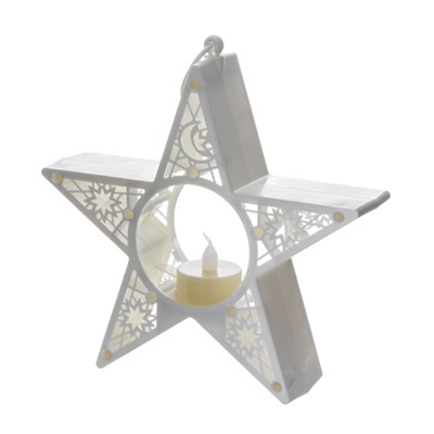 Ночник "Звезда" LED от батареек белый 5х19,5х18,5 см