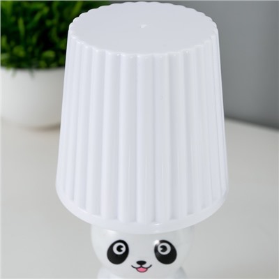 Ночник "Панда" LED от батареек 1АА бело-черный 8х8х16 см
