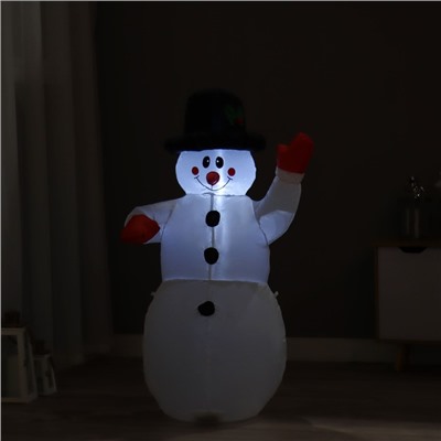 Надувная фигура "Снеговик" светится, 120 см