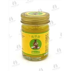 Тайский бальзам для массажа Mho Shee Woke жёлтый, 50 гр