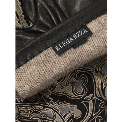 Перчатки женские ш+каш. IS00156 paisley black/bronze