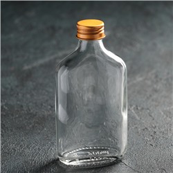 Бутылка стеклянная, 200 мл, 7×3,6×15 см