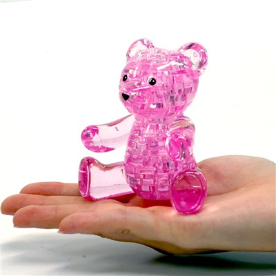 Yuxin 3D-Пазл "Медвежонок" Розовый Crystal Puzzle