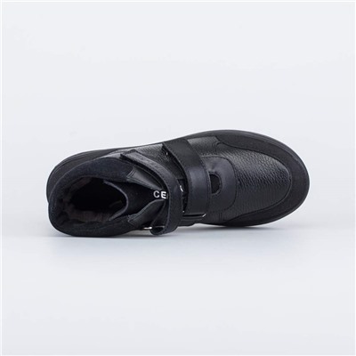 652180-53 черный ботинки школьные Нат. кожа