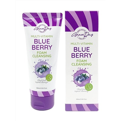 GRACE DAY - ПЕНКА ДЛЯ УМЫВАНИЯ С ЭКСТРАКТОМ ЧЕРНИКИ MULTI-VITAMIN BLUEBERRY FOAM CLEANSER, 100 МЛ