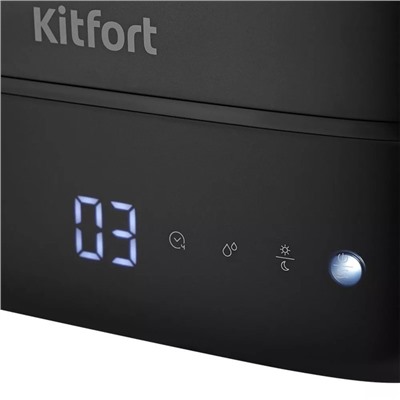 Увлажнитель воздуха Kitfort КТ-2884, ультразвуковой, 22 Вт, 4 л, до 30 м2, чёрный