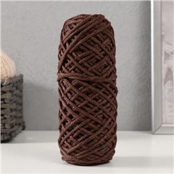 Шнур для вязания 35% хлопок,65% полипропилен 3 мм 85м/165±5 гр (кофе/шоколад)