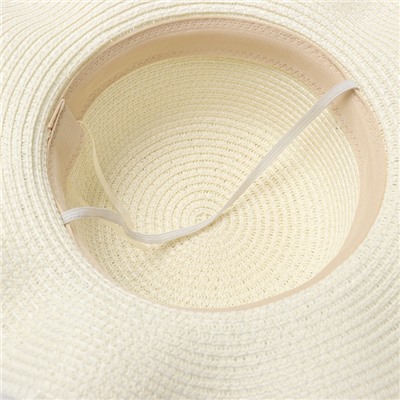 Шляпа для девочки "Милашка" MINAKU, р-р 54, цв.молочный