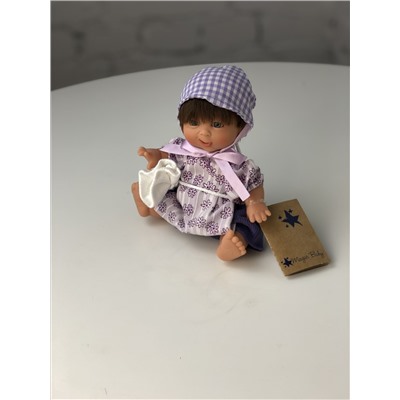Кукла "Джестито" , девочка, ухмыляется, в фиолетовом, 18 см, арт.149-5