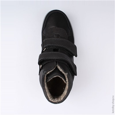 652118-32 черный ботинки школьные нат. кожа