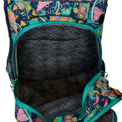 Рюкзак молодёжный Across Merlin, 43 х 29 х 15 см, эргономичная спинка, синий, чёрный, розовый