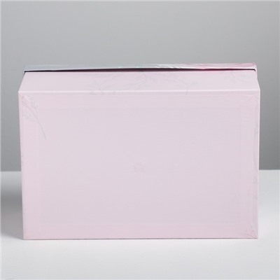 Коробка прямоугольная «Цветы», 28 × 18.5 × 11.5 см