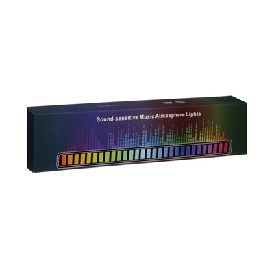 Светильник атмосферный NSL-003, работа от звука, аккум. бат., RGB, серый корпус