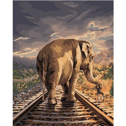 Картина по номерам на холсте ТРИ СОВЫ "Путь", 40*50см, с акриловыми красками и кистями