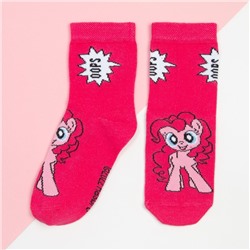 Носки для девочки «Пинки Пай», My Little Pony, 14-16 см, цвет розовый