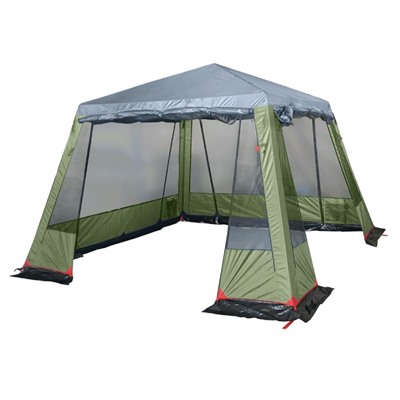 Палатка-шатер BTrace Grand, однослойная, четыре входа, цвет зеленый